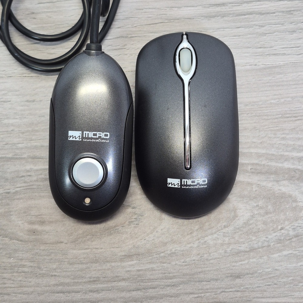 Micro Innovations Wireless Mouse KB985W with USB Receiver Black Set